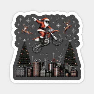 Biker Santa at Christmas vacation Magnet