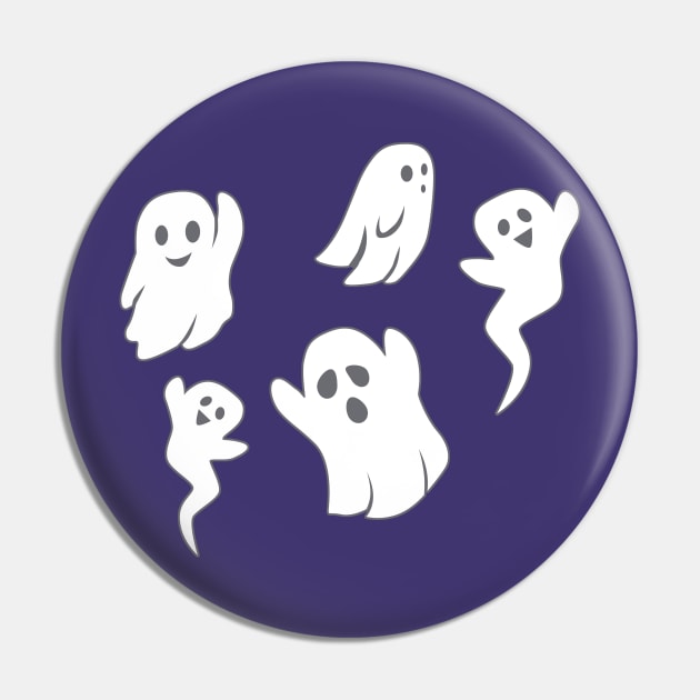 Halloween Ghosts Pin by SakuraDragon