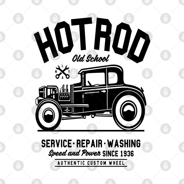 Hot Rod Old School by CRD Branding