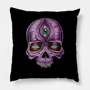 Demon skull Pillow