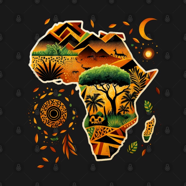 African Print Design by Buff Geeks Art