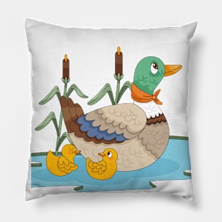 Duck Babies Colorful Pillow