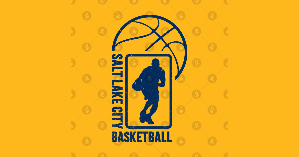 Salt Lake City Basketball 02 Utah Jazz Sticker TeePublic