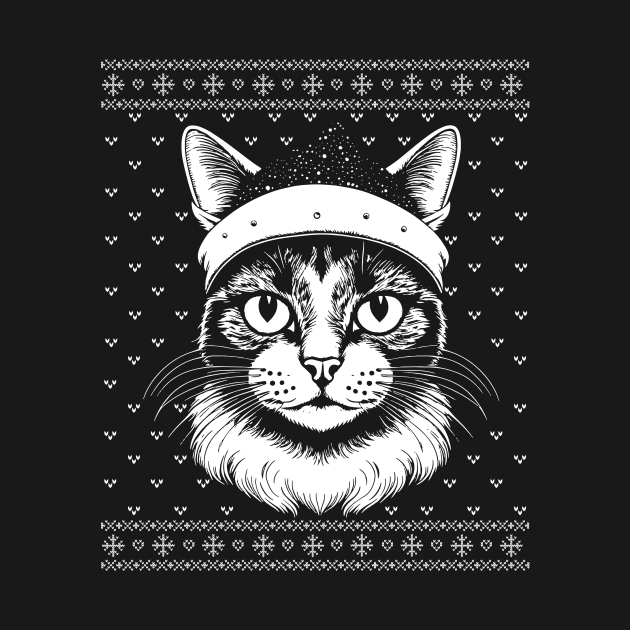 Ugly christmas sweater cat by RusticVintager