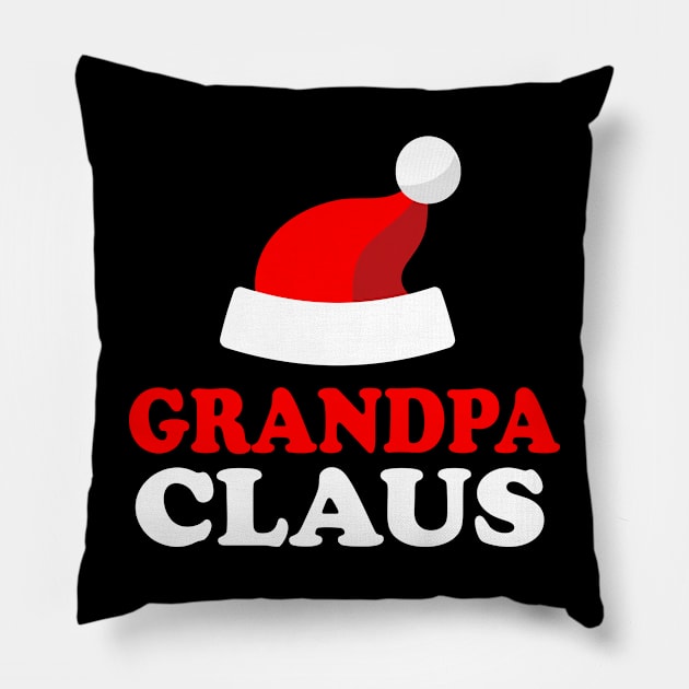 Grandpa Claus Logo Design Pillow by JDawnInk