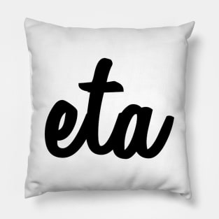 Eta Script Pillow