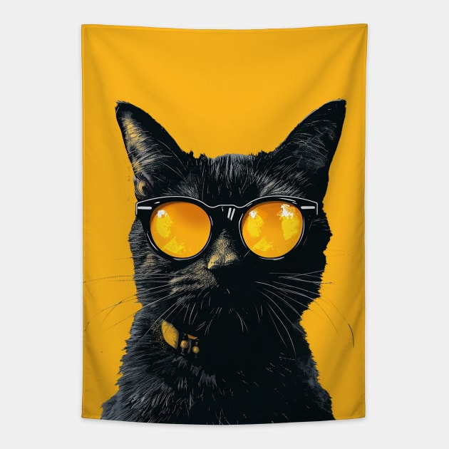 cool cat Tapestry by weirdesigns