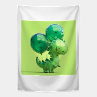 Dinosaur Balloons XI Tapestry