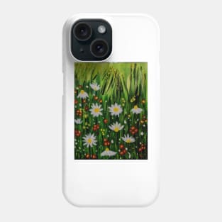 Some wild abstract mixed wild flowers Phone Case