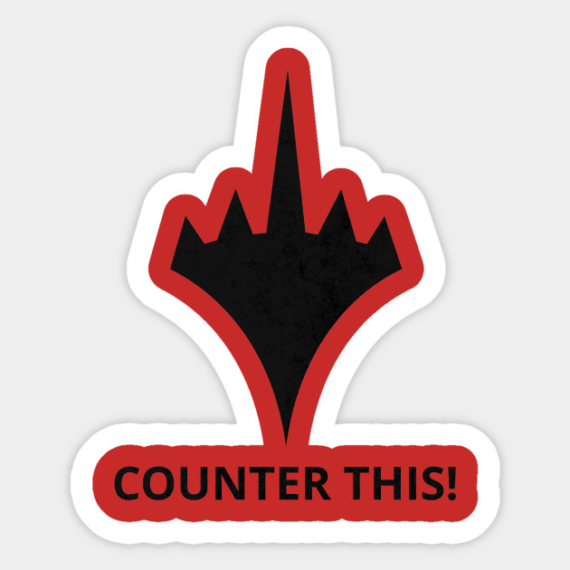 Counter This Mtg Planeswalker Logo F U Magic The Gathering Sticker Teepublic