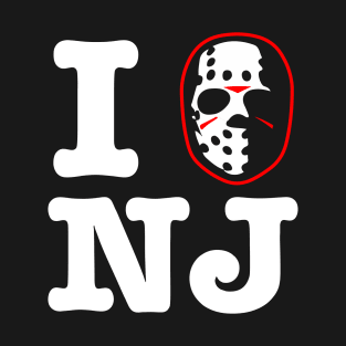 I Hockey Mask New Jersey T-Shirt