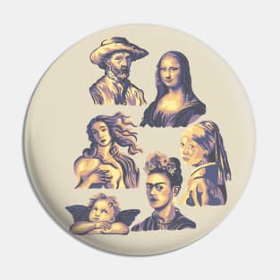 Famous Portraits Pin