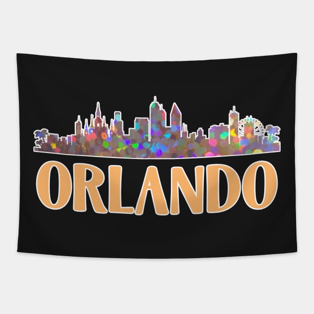 Orlando Skyline Tapestry by charlescheshire