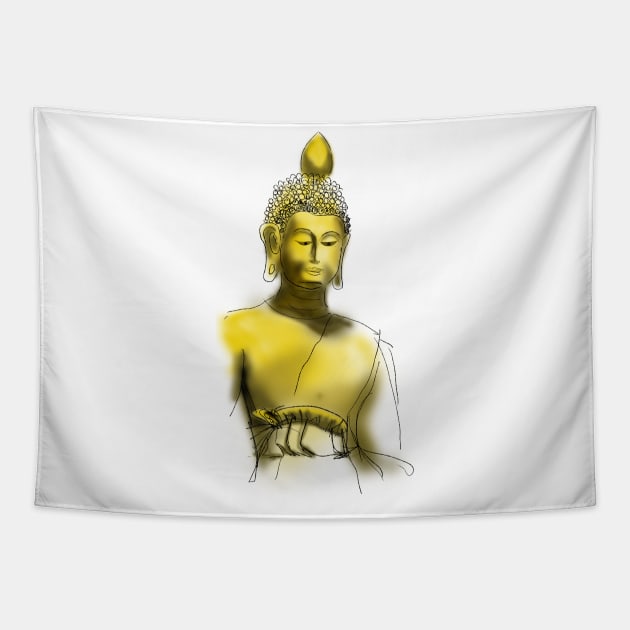 Giant Buddha Statue In Bangkok | T-Shirt | Apparel | Hydro | Stickers Tapestry by PreeTee 
