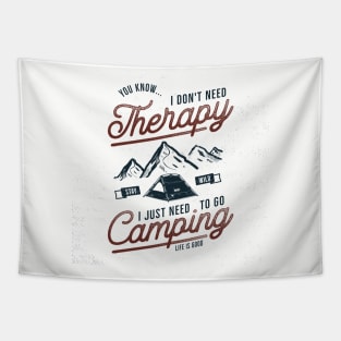 Camping Therapy Tapestry