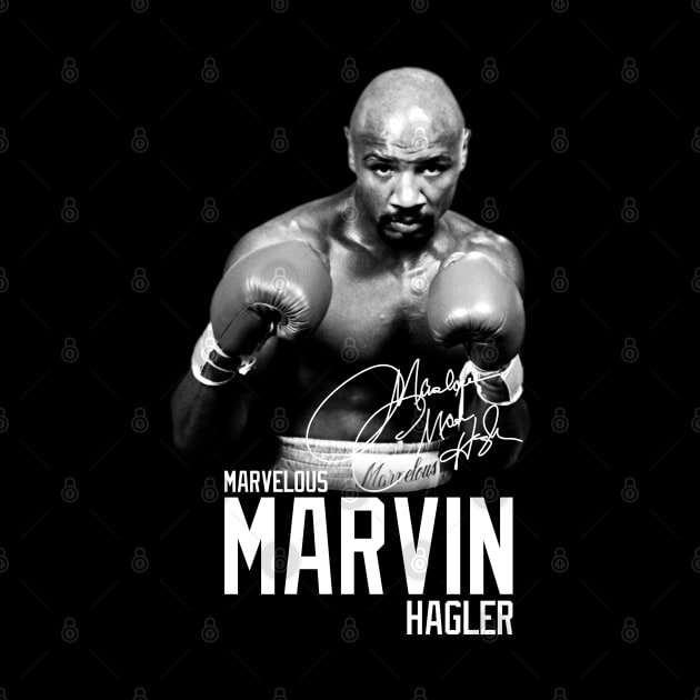 Marvelous Marvin Hagler Boxing Legend Signature Vintage Retro 80s 90s Bootleg Rap Style by CarDE