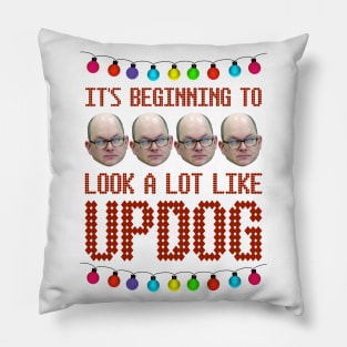 What We Do In the Shadows Christmas Sweater Design—It’s Beginning to Look a Lot Like Updog Pillow