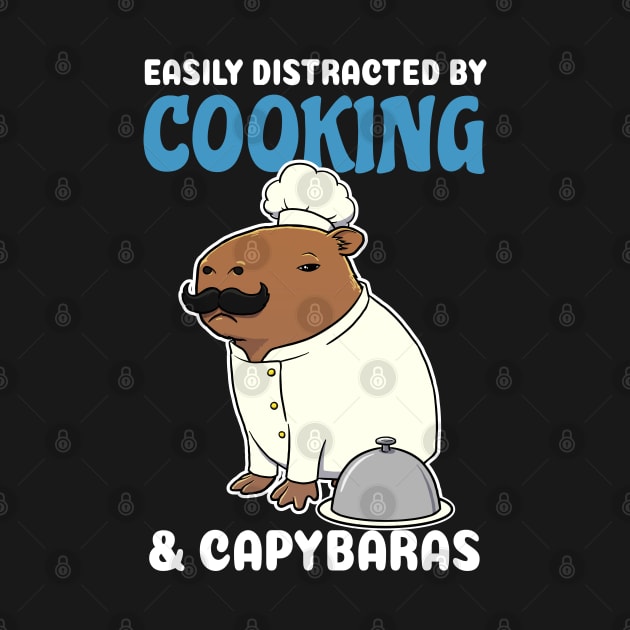 Easily Distracted by Cooking and Capybaras Cartoon by capydays