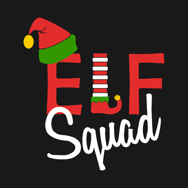 Elf Squad Christmas Matching Family Xmas Group by JustBeFantastic