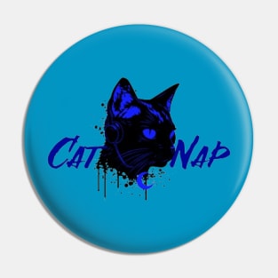 Cat Nap Moon Pin