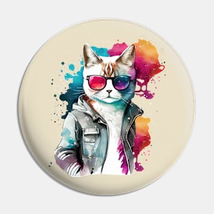 Cool Cat Pin