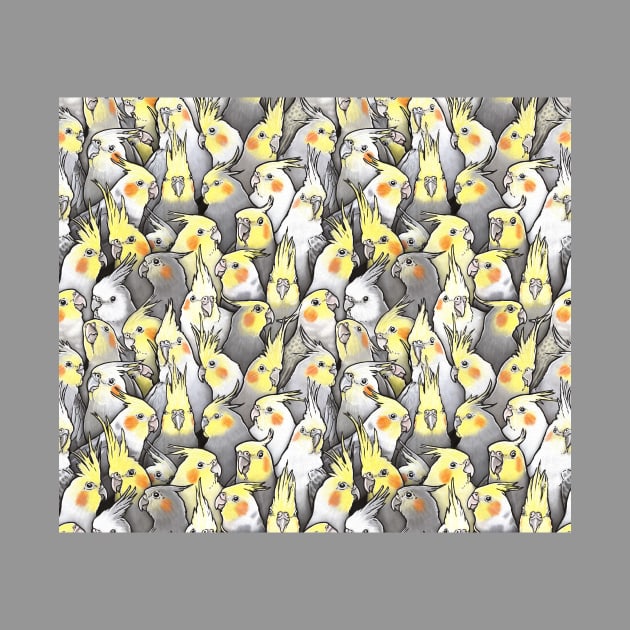 Cockatiels Galore Pattern by MaratusFunk