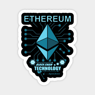 Ethereum - ETH - Digital Cryptocurrency Logo Magnet