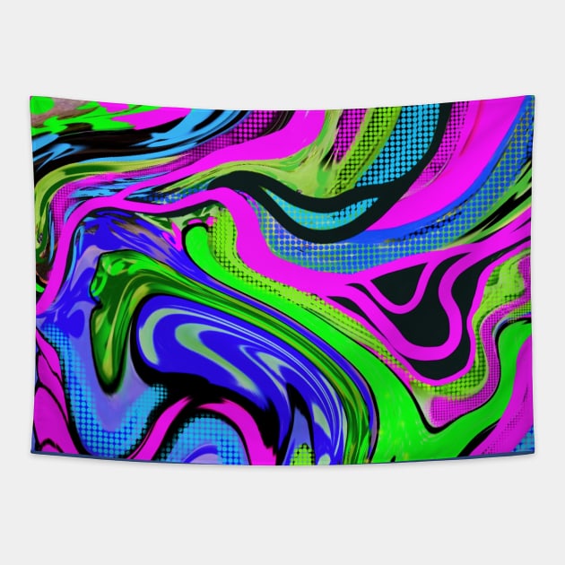 Hypnotic Abstract Tapestry by Minxylynx4