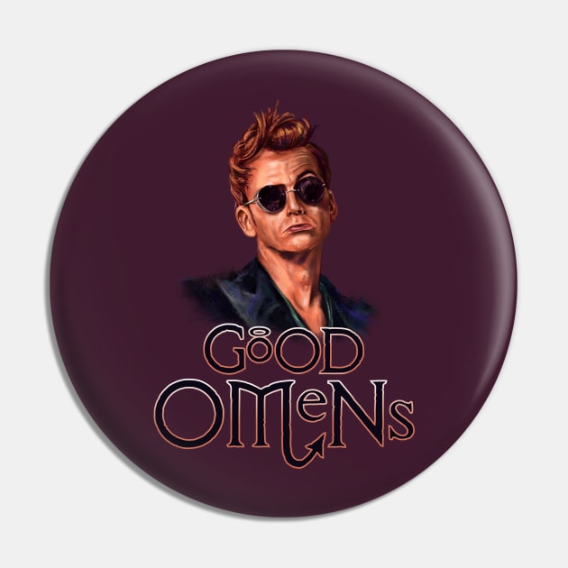 Good Omens Pin by mayyaflowers