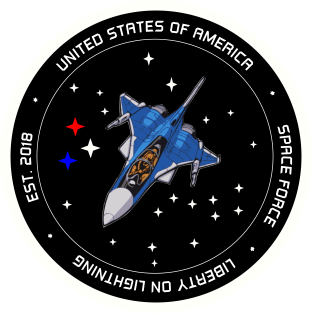 Liberty On Lightning - US Space Force Magnet