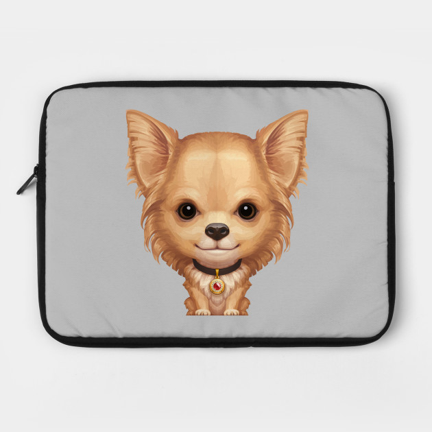 Fawn Longhaired Chihuahua Dog Chihuahua Laptop Case Teepublic