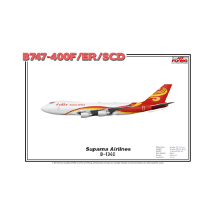 Boeing B747-400F/ER/SCD - Suparna Airlines (Art Print) T-Shirt