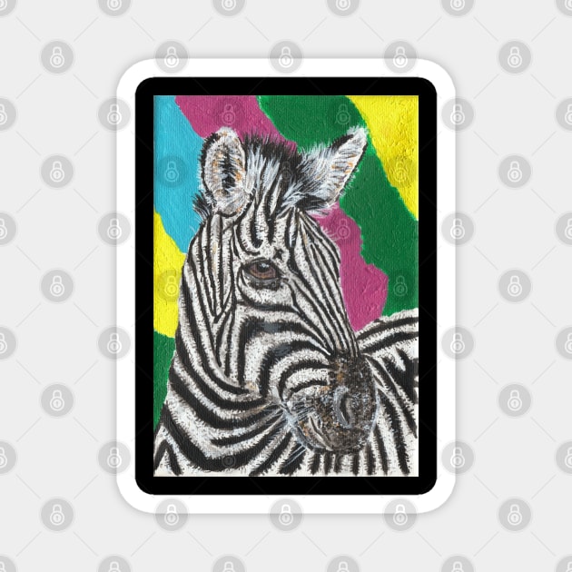 Zebra Magnet by SamsArtworks