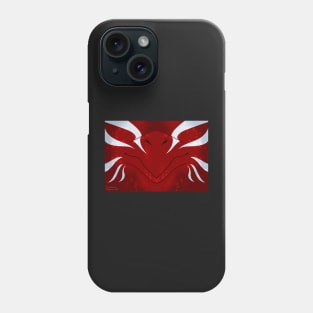 Red with White Stripes Dragon Mask Phone Case