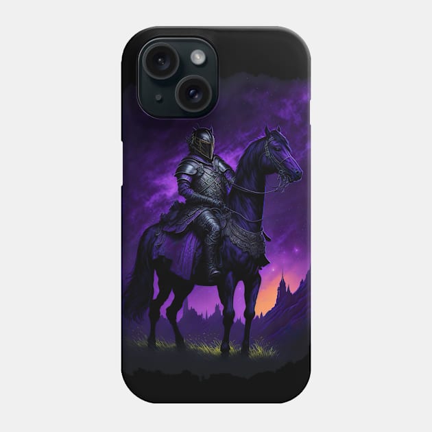 "Warrior of the Night: A Magical Warrior Embracing Splendor" Phone Case by Hexen_3