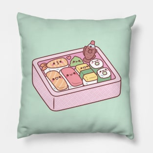 Kawaii Japanese Bento Box Sushi Pillow