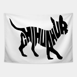 Chihuahua black Tapestry