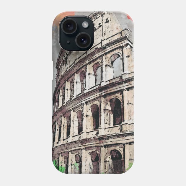 Colosseum Phone Case by KMSbyZet
