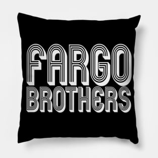 Fargo Brothers Retro V2 - White Letters Pillow