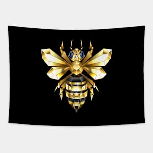 Golden polygonal bee Tapestry