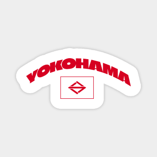 Yokohama, Japan City Flag Magnet