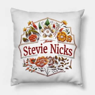 Stevie Nicks Flower VIntage Pillow