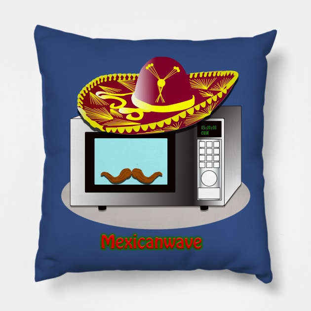 Mexican Wave - A Mexican Microwave...Get it-! Pillow by ptelling