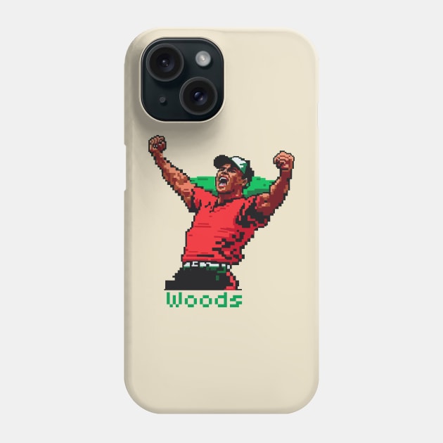 Pixel Tiger Woods win the match Phone Case by Pasar di Dunia