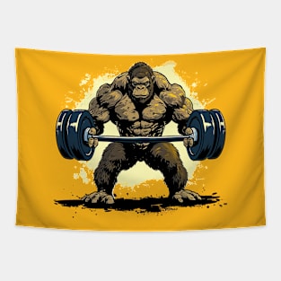 monkey at gym Tapestry