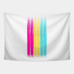 Pride Collection - Pansexual Pride Flag (Paint Streak/Vertical) Tapestry