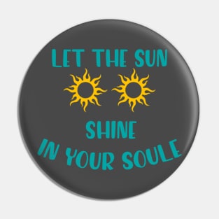 summer sun Pin