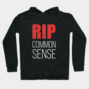red common sense hoodie
