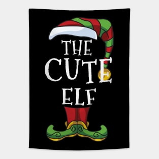 Cute Elf Family Matching Christmas Holiday Group Gift Pajama Tapestry