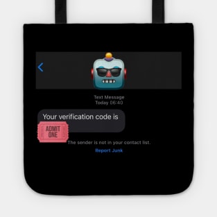 Robot Text Verification! Tote